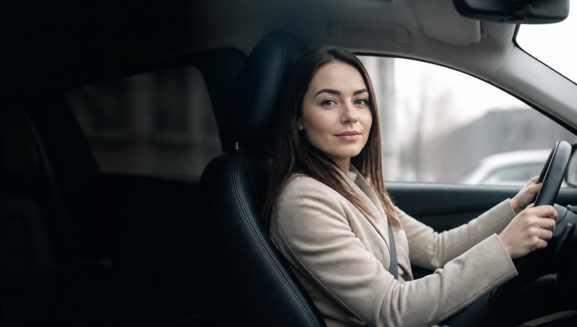 Instruktor vožnje s kandidatom u vozilu autoškole